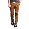 thumbnail image 3 of Victorious Men's Slant-Pocket Skinny Jogger Twill Pants JG876 - Dark Wheat - 5X-Large, 3 of 5