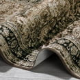 thumbnail image 5 of 5x7 Vintage Floral Rug, Brown, Non-Slip Backing, Washable, Low Pile, Soft, Indoor, Oriental, Distressed, Throw Carpet, Nursery, Dining., 5 of 7