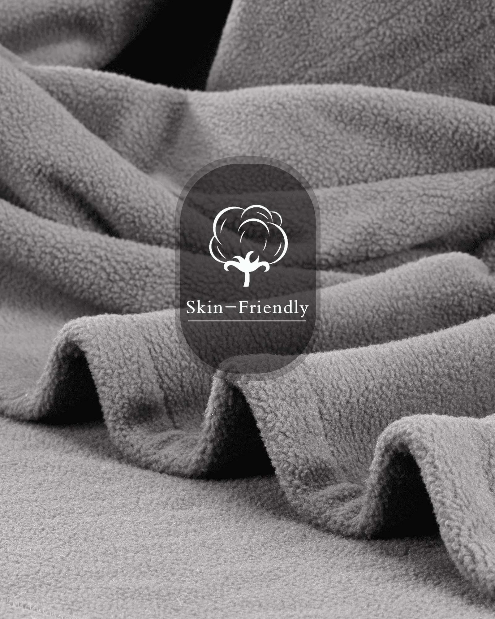 SUNNY HEAT Electric Heated Blanket Full Size 72" x 84" Soft Flannel with 4 Levels Heating & 10Hs Auto off, Machine Washable, Grey