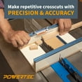 POWERTEC Table Saw Small Parts Crosscut Sled Kit w/Blade Guard
