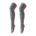thumbnail image 4 of JAJAHO Kids Girls Halloween Socks Striped Thigh High Socks Over The Knee Long Stockings 6-12Y, 4 of 4