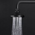 thumbnail image 2 of Round Shower Head Powerful Adjustable Universal Bathroom Water Outlet Top Spray Shower Head (Black), 2 of 5