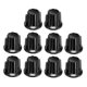 thumbnail image 5 of Uxcell 10 paquetes de eje de inserción de 6mm 20x24.5mm perilla rotativa de potenciómetro de plástico negra, 5 of 5