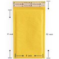 thumbnail image 2 of 1000 Count #00 5x10 Kraft Padded Mailers Bubble Cushioning Usable 5x9 Interior Bulk Shipping, 2 of 9