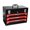 Black, variant on Imerelez Portable 3 Drawer Steel Tool Box with Metal Latch Closure