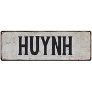 HUYNH Vintage Look Rustic Chic Metal Sign 6x18 106180036320