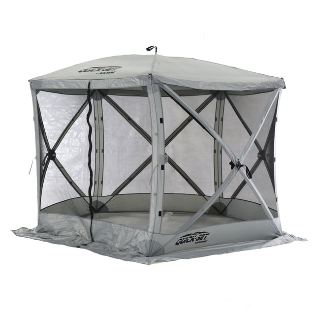 CLAM Quick-Ensemble Venture Abri de Camping Extérieur Portable 9 x 9 Pi, Gris