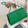 thumbnail image 3 of Bolso de mano para mujer, diseño de cocodrilo, Bolso de hombro de cuero PU, embrague (verde oliva), 3 of 5