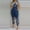 Blue, variant on Pants for Women,Clearance Women's Plus Size Womens Fashion Summer Solid Casual Pocket Sleeveless Suspender Jumpsuit Loose Causal Pants