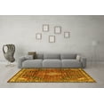 thumbnail image 3 of Ahgly Company Machine Washable Indoor Rectangle Persian Yellow Traditional Area Rugs, 8' x 12', 3 of 4
