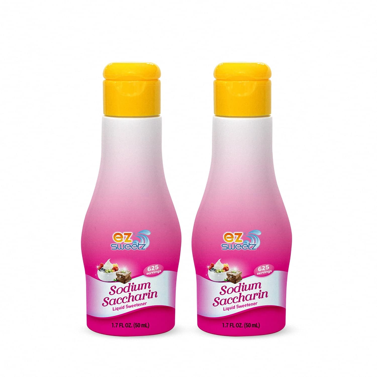 Sodium Saccharin (1.7oz Liquid Sweetener 625 Servings/Bottle) 2Pack)