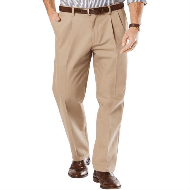 Dockers Pantalones casuales para hombre, ajuste clásico, color