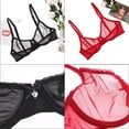 thumbnail image 5 of Varsbaby Lace Bra See Through Sexy Underwear for Women 2 PCS, 5 of 6