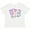 AA-White, variant on Happy Easter with Bunny Face and Easter Eggs Girls Toddler T-Shirt