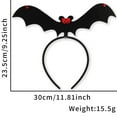 thumbnail image 4 of Wovilon Halloween Decorations Indoor Halloween Party Dance Non-woven Batcobra Bats Decorate Headbands, 4 of 5