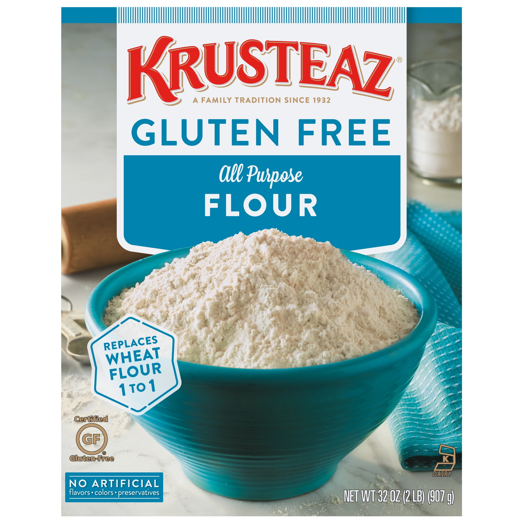 Krusteaz Gluten Free All Purpose Flour, 32 oz Bag