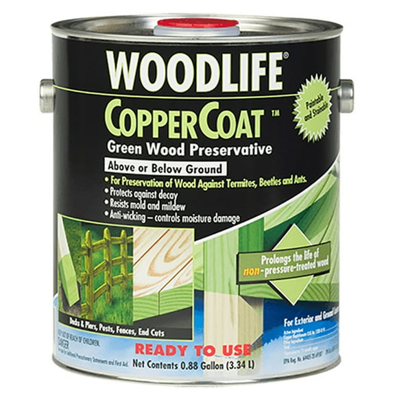 8-Pack of .9 gal Zinsser 01901A Green Wolman, WoodLife Coppercoat