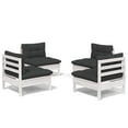 thumbnail image 6 of vidaXL Solid Pinewood Patio Lounge Set 4 Piece with Cushions Multi Colors, 6 of 40