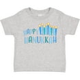 thumbnail image 3 of Inktastic Happy Hanukkah with Candles Boys or Girls Toddler T-Shirt, 3 of 5