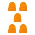 thumbnail image 2 of Minnieouse Beanie Hat Gorros de punto Ajustable Otoño Skullcap Color caramelo Hilado multifuncional Casual Ciclismo Esquí Jengibre amarillo Type2 NO2, 2 of 6