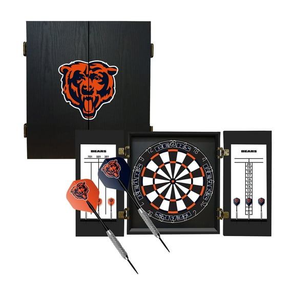 Imperial Chicago Bears Fans Choice Dartboard Cabinet