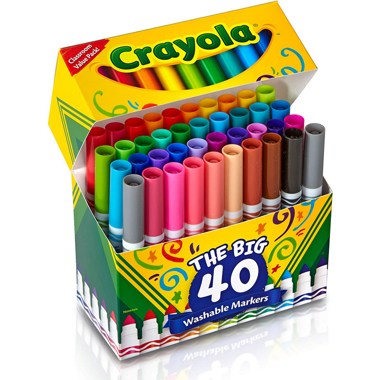 Crayola Ultra Clean Broadline Markers Set of 12 - Toys - Toys At Foys