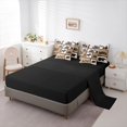 thumbnail image 3 of Manfei Jungle Wildlife 7-Piece Twin Bedding,Mountain Pine Bedding Comforter Set,Brown,Black Reversible, 3 of 7