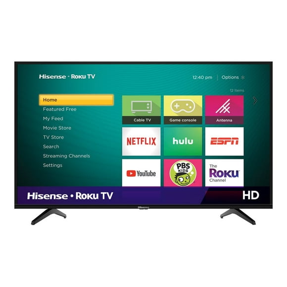 Hisense 32H4F - 32" Diagonal Class (31.5" viewable) - H4F Series LED-backlit LCD TV - Smart TV - Roku TV - 720p 1366 x 768