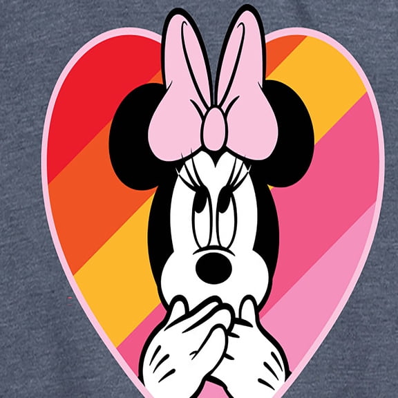 Mickey & Friends - Oops Minnie Rainbow Heart - Women's Short Sleeve Graphic T-Shirt