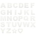 thumbnail image 1 of Plantillas de Letras Grandes de 6 Pulgadas, Plantilla de Estrella y Plantilla de Corazón para Pasteles y Arte en Paredes, 1 of 5