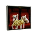 thumbnail image 3 of Stupell Industries Mice Movie Theater Popcorn Animals & Insects Painting Gray Floater Framed Art Print Wall Art, 3 of 6