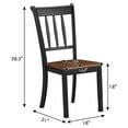 thumbnail image 3 of Costway Set of 2 Wood Dining Chair High Back Kitchen Whitesburg Side Chair Black, 3 of 11