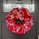 thumbnail image 3 of Valentine'S Day Fabric Wreath, Artificial Spring Wreaths with Bows Garland Decoration for Holiday Festival Party, 3 of 5