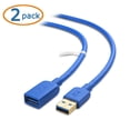 thumbnail image 4 of Cable Matters 2-Pack USB to USB Extension Cable 6 ft (USB 3.0 Extension Cable/USB Extender) in Blue for Webcam, VR Headset, Printer, Hard Drive and More - 6 Feet, 4 of 4