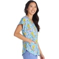 thumbnail image 4 of Tooniforms Scrubs Top For Women Round Neck Print TF787, 4 of 7