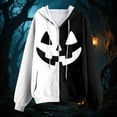 thumbnail image 4 of Towmus Zip up Hoodies for Women Halloween Sweatshirts Casual Long Sleeve Pullover Tops Fall Clothing with Pocket, 4 of 5