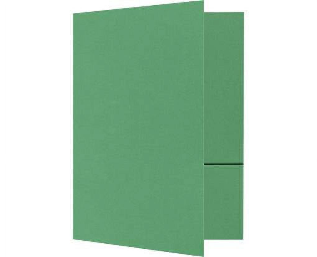 LUXPaper 9 x 12 Presentation Folder, Holiday Green, 100/Pack