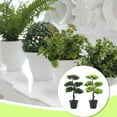 thumbnail image 2 of Planta falsa Inteprter Vivid Hotel Color verde oscuro Maceta Decoración, 2 of 6