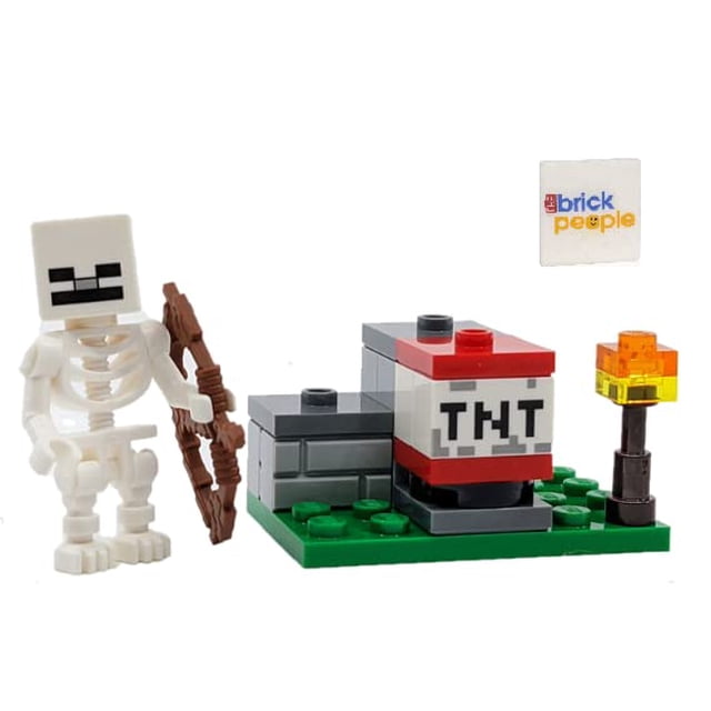 LEGO Minecraft Esqueleto con lanzador TNT