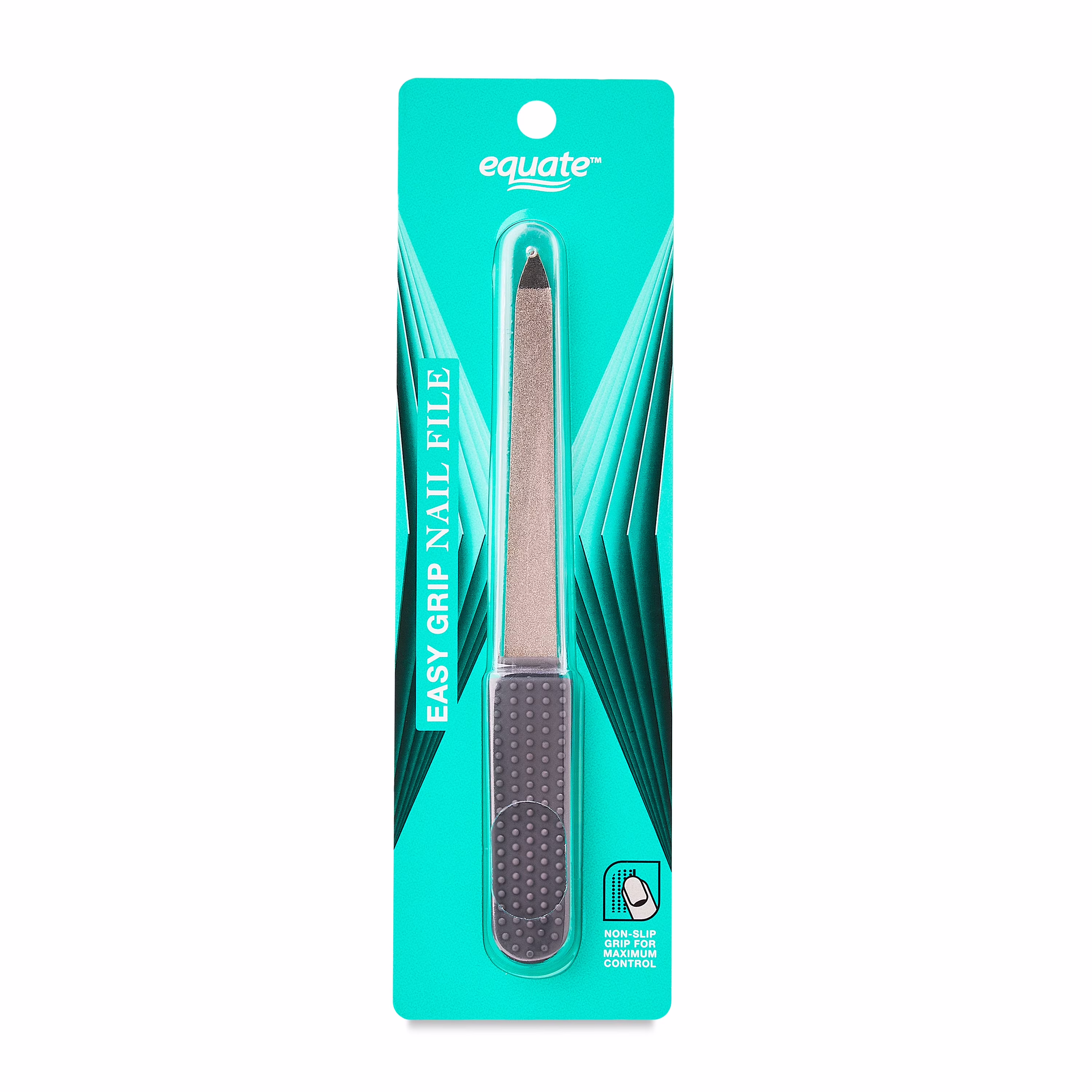 Equate Easy-Grip Fingernail File with Cover, 1 Count