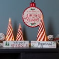 thumbnail image 2 of Melrose Sparkle and Peppermint Sentiment Christmas Wall Signs - 9.5" - Set of 2, 2 of 2