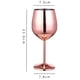 thumbnail image 2 of Copa de vino de acero inoxidable, lindas copas de vino irrompibles para viajes, camping y piscina, copa de vino de metal portátil única y fresca para eventos al aire libre, picnics, juego de 2, 2 of 5