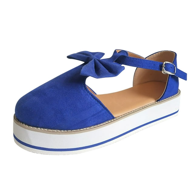 Chaussures de Plage Décontractées pour Femmes à Franges, Bout Rond, Talons Plats, Semelle Épaisse, Bride à Boucle