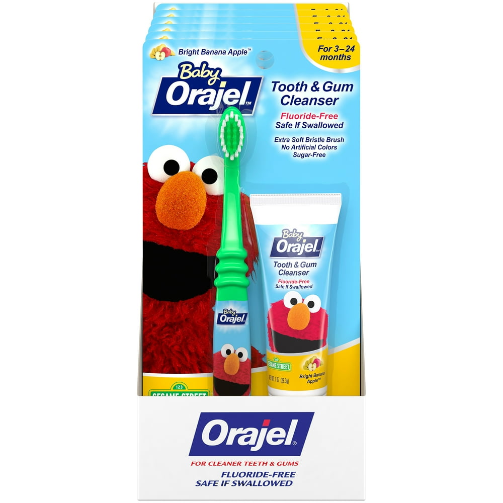 Baby Orajel Tooth & Gum Cleanser Bright Banana Apple 1oz Each