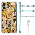 thumbnail image 5 of Yellow Collage Case for iPhone 12,Aesthetic Art Design Pattern Soft Full TPU Bumper Cover, 5 of 5
