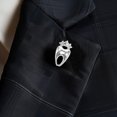 thumbnail image 1 of HEALEEP Pin Para Plateado Con Diente Creativo Y Rhinestones Para, 1 of 8