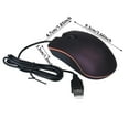 thumbnail image 3 of BotaniNest Wired Optical Computer With Ergonomic Comfort Grip High Precision Tracking And Smooth Gliding For PC Laptop Desktop Computer And Compatible Plug And Play USB Connectivity, 3 of 7