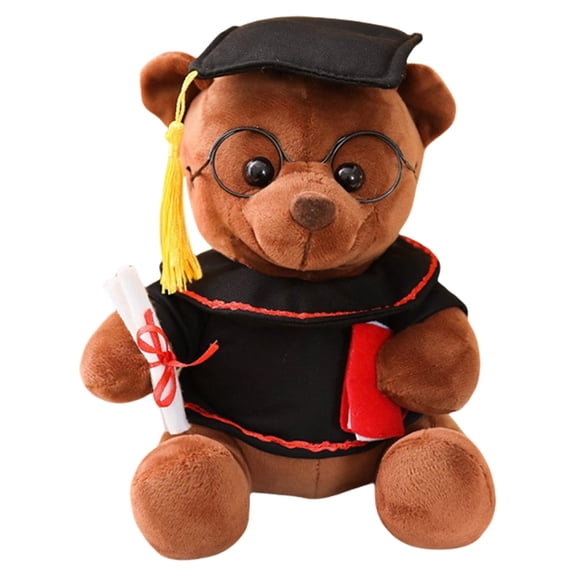 Brown Brown Plush Graduation Bear With Doctoral Cap And Gown For Graduation Season Gifts Decorations Or As A Commemorative Toy For Students And Adults