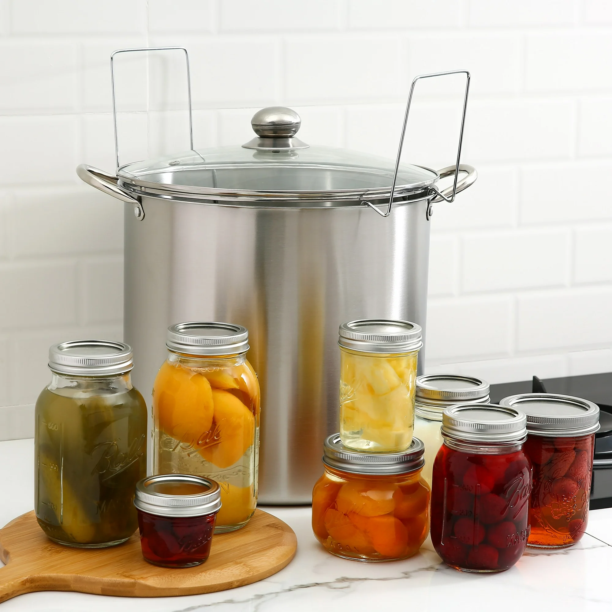 Mainstays 5-Piece Complete Water Bath Canning Kit, Essential Canning Supplies Starter Kit