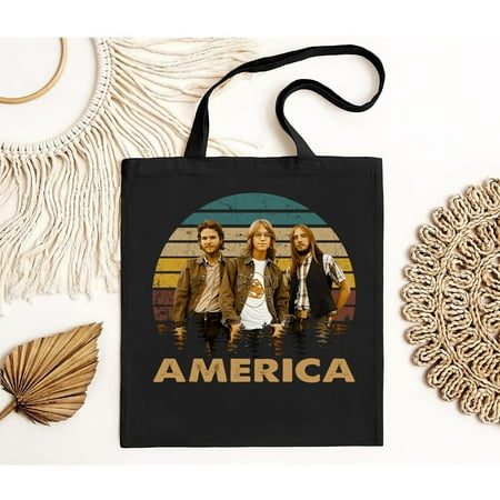 vintage America Band Vintage T-Bag  Rock Band Bag  Retro America Band Vintage Bag  America Band Tote Bag  Gift For Fan-TH23000